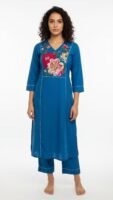 Floral Embroidered Kurta Set