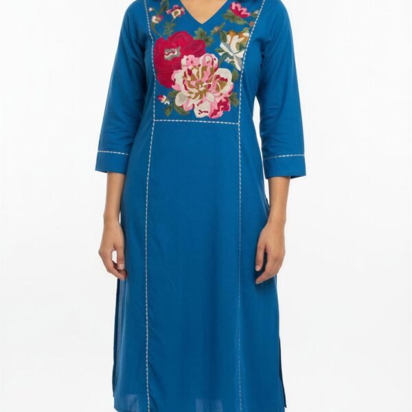 Floral Embroidered Kurta Set