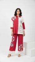 Crimson Bloom Co-Ord Set