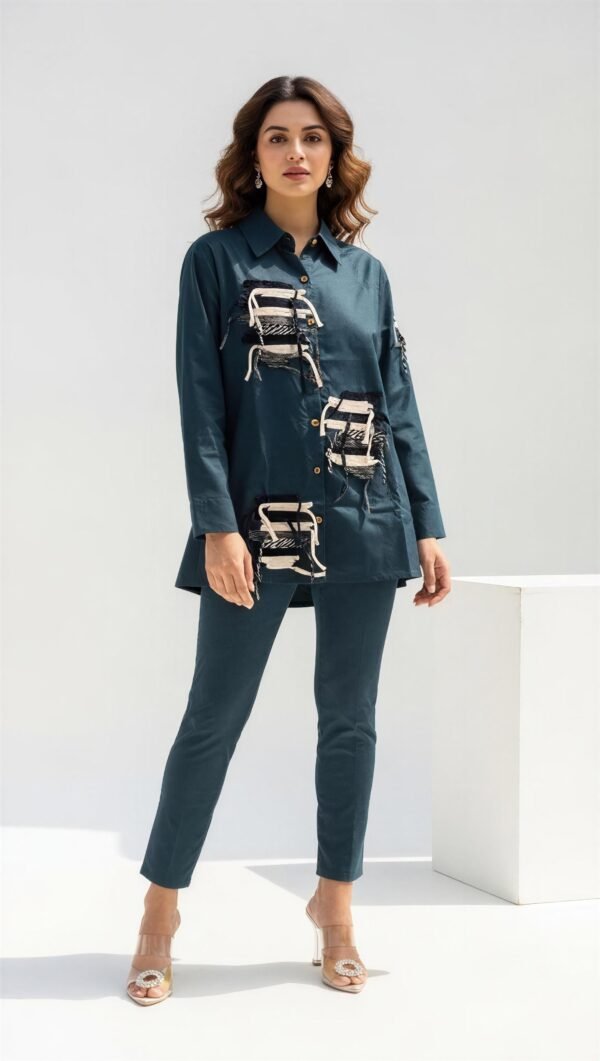 Midnight Muse Embellished Co-ord Set