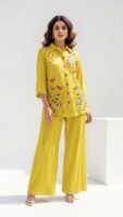 MUSLIN SILK MIRROR EMBELLISHED COORD