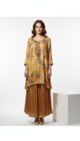 Golden Garden Floral Kurta Set